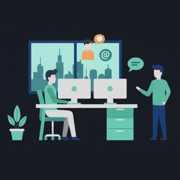 Image de contact ou de bureau