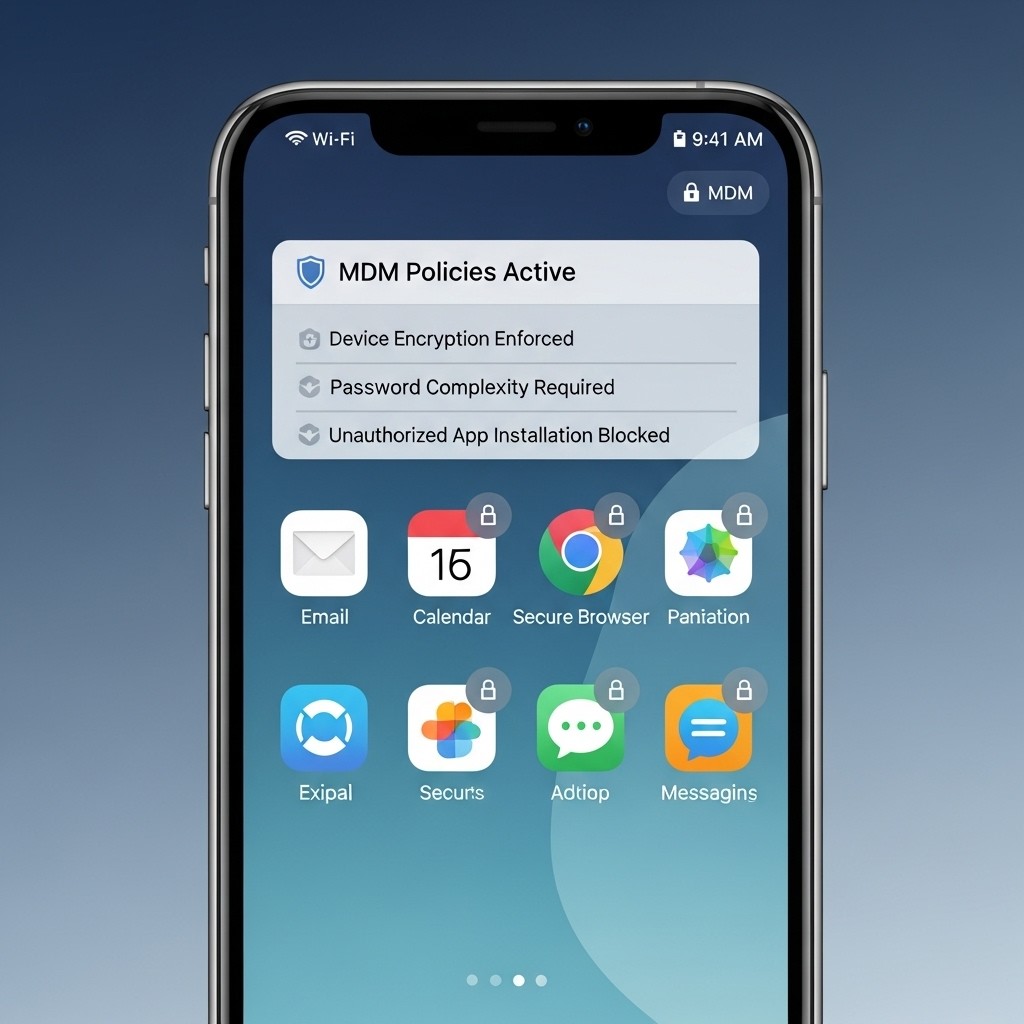Interface de gestion des applications mobiles