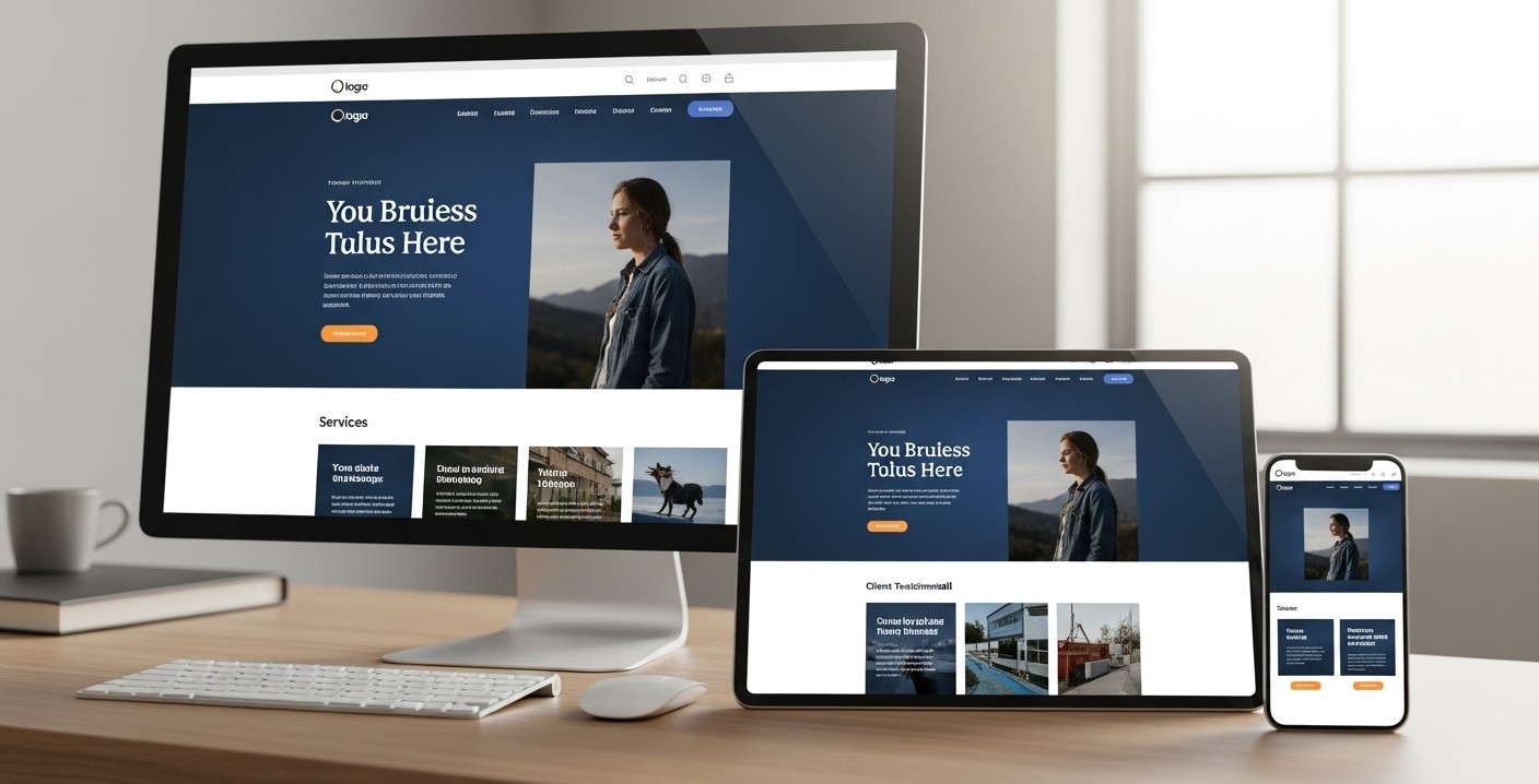 Exemple de site web moderne sur plusieurs appareils